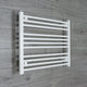 Without Valves 600 x 750 Heated Towel Rail Radiator Flat White Central Heating