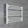 Without Valves 600 x 750 Heated Towel Rail Radiator Flat White Central Heating