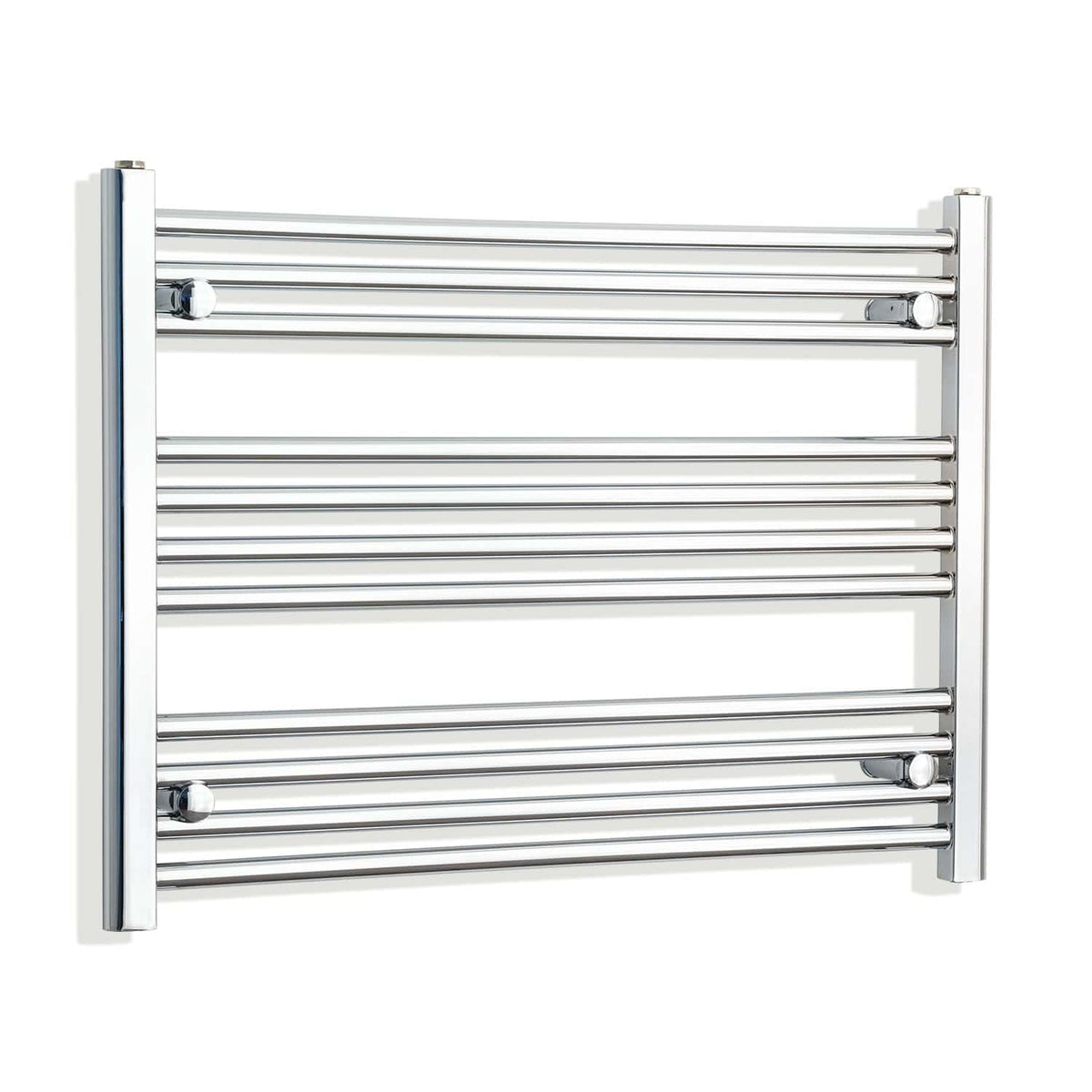 Without Valves 600 x 800 Heated Straight Towel Rail Radiator Chrome