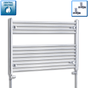 700x1000mm Heated Straight Towel Rail Radiator Chrome