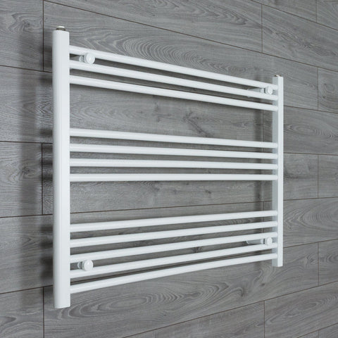 Without Valves 700 x 1000 Heated Towel Radiator Flat White Central Heating