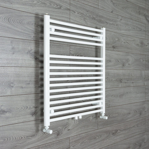 775 x 740 Heated Towel Radiator White Dual Fuel Ready