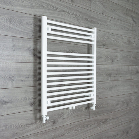 775 x 740 Heated Towel Radiator White Dual Fuel Ready