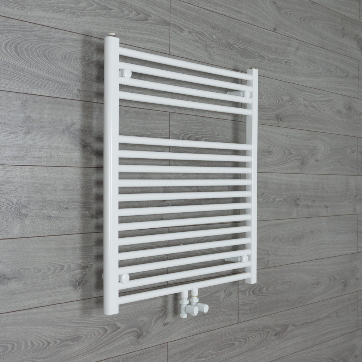 775 x 740 Heated Towel Radiator White Dual Fuel Ready