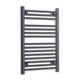 Without Valves 800 mm High x 500 mm Wide Heated Towel Radiator Flat Black