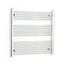 Without Valves 800 mm High x 750 mm Wide Heated Straight Towel Rail Chrome