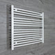 Without Valves 800 x 1000 Heated Towel Rail Radiator Flat White Central Heating