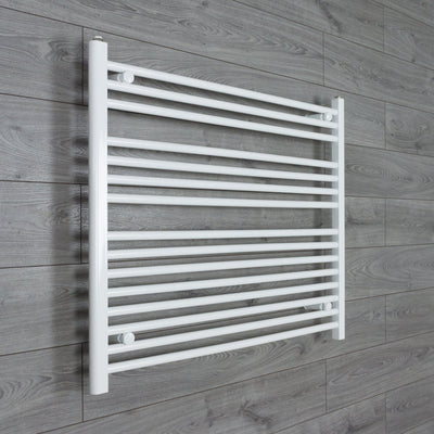 800x1200mm Towel Rail Radiator Flat White Central Heating