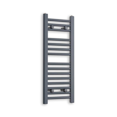 Without Valves 800 x 300 Heated Straight Anthracite-Sand Grey Towel Rail