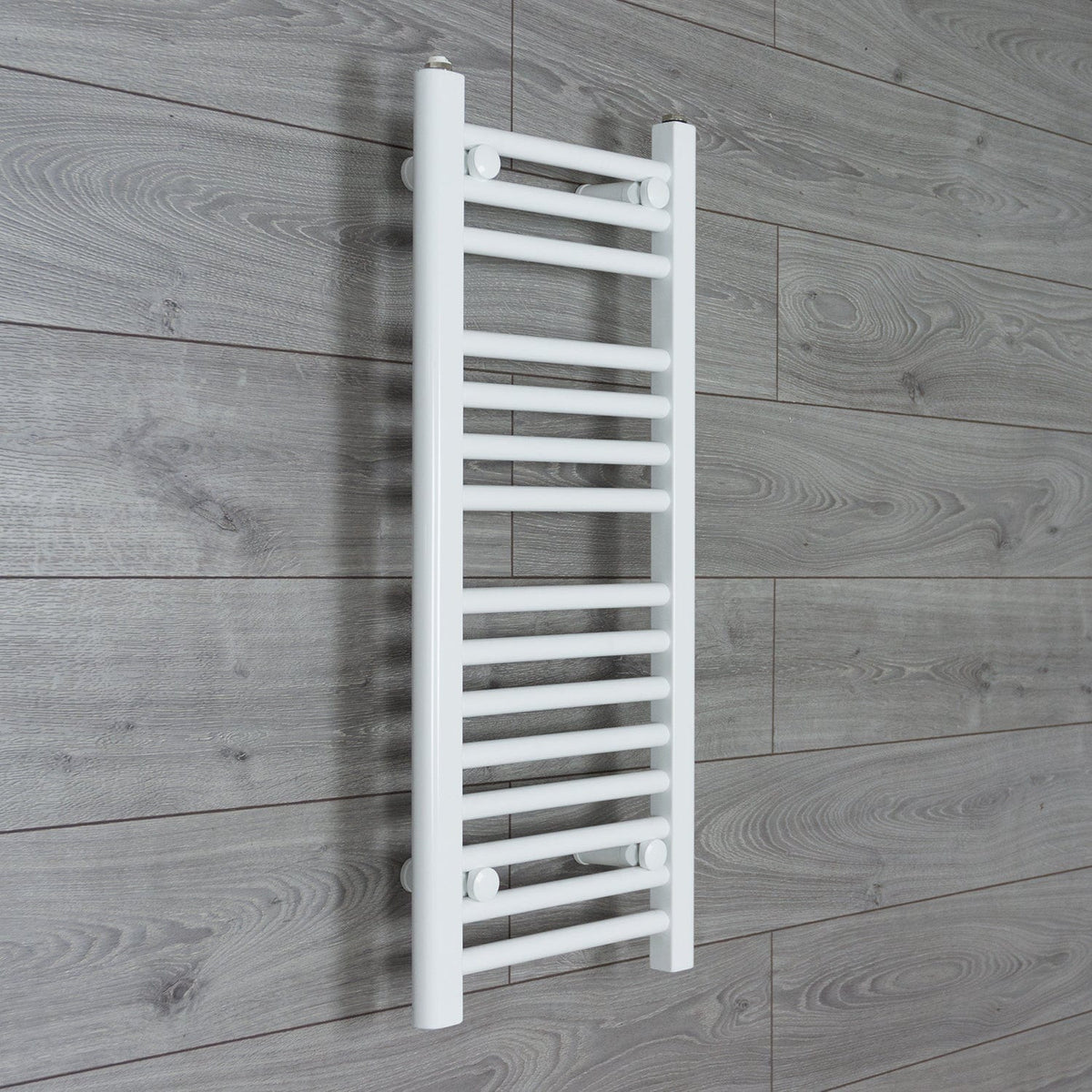 800 mm High 300 mm Wide White Towel Rail Central Heating