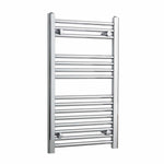 Straight / Without Valves 800 x 400 Heated Flat or Curved Towel Radiator Chrome