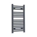 Without Valves 800 x 400 Heated Straight Anthracite-Sand Grey Towel Rail