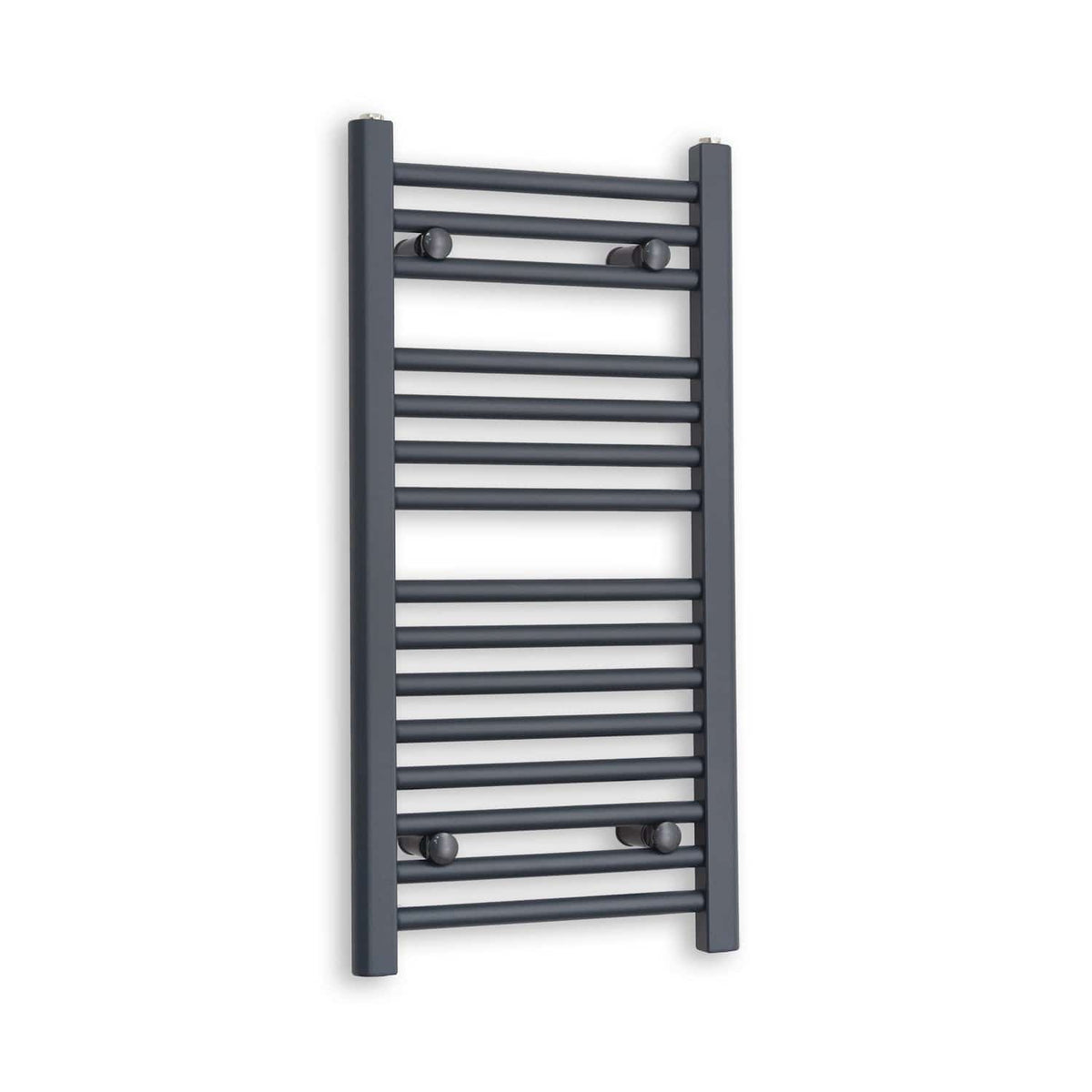 Without Valves 800 x 400 Heated Straight Anthracite-Sand Grey Towel Rail