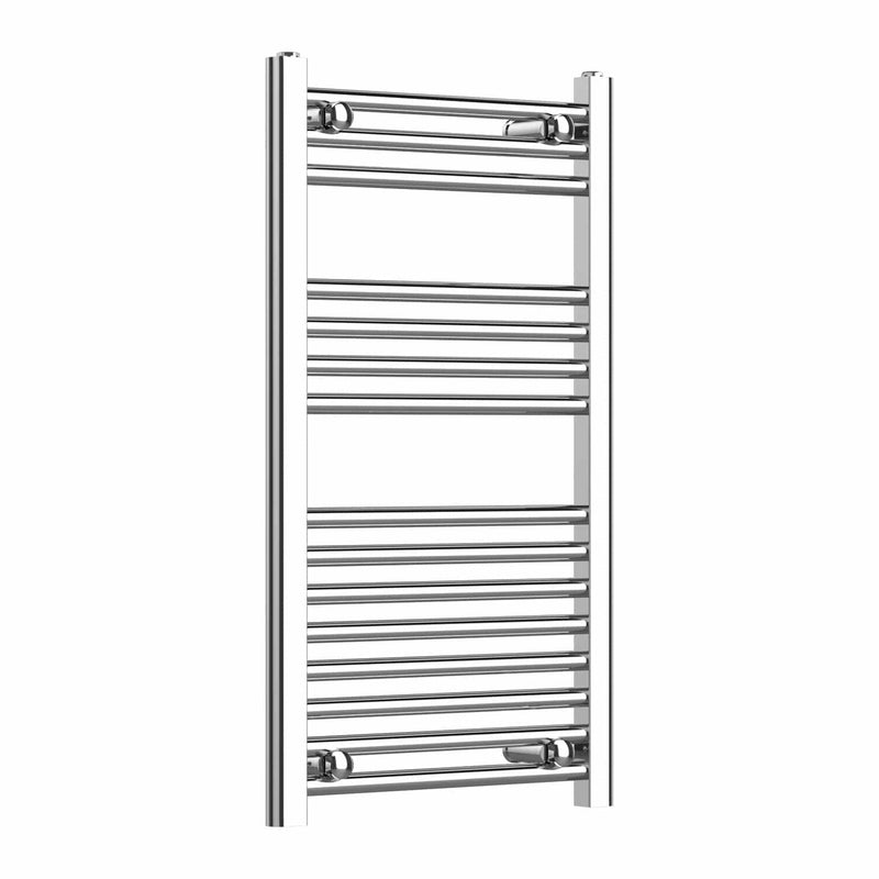 Straight / Without Valves 800 x 500 Heated Flat or Curved Towel Radiator Chrome