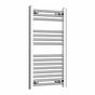 800x500mm Heated Flat or Curved Towel Radiator Chrome
