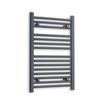 Without Valves 800 x 500 Heated Straight Anthracite-Sand Grey Towel Rail