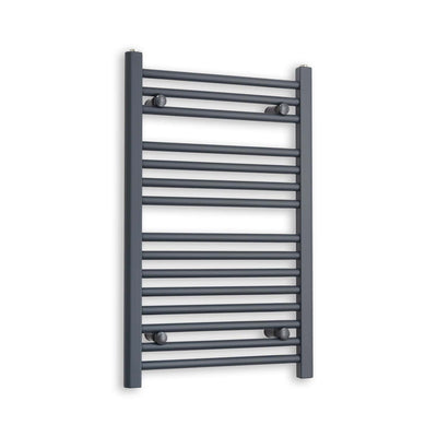 800x500mm Heated Straight Anthracite-Sand Grey Towel Rail