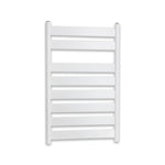 White Heated Towel Rail Dimensions - 450mm Pipe Centre, 500mm Overall Width