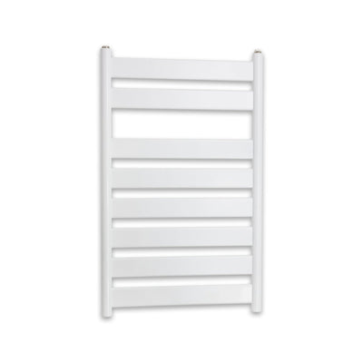 800x500mm White Heated Flat Panel Towel Rail Radiator Central Heating