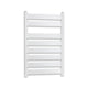 White Heated Towel Rail Dimensions - 450mm Pipe Centre, 500mm Overall Width