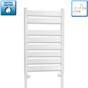 800x500mm White Flat Panel Towel Rail Radiator Central Heati