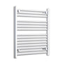 Without Valves 800 x 550 Heated Straight Towel Radiator Chrome