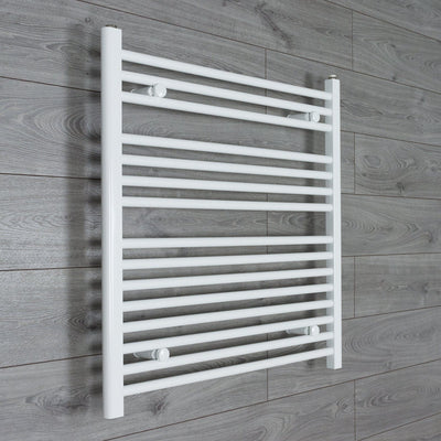 800x750mm Towel Rail Radiator Flat White Central Heating