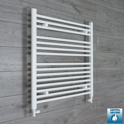 800x750mm Towel Rail Radiator Flat White Central Heating