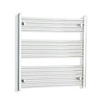 Without Valves 800 x 850 Heated Straight Towel Rail Radiator Chrome