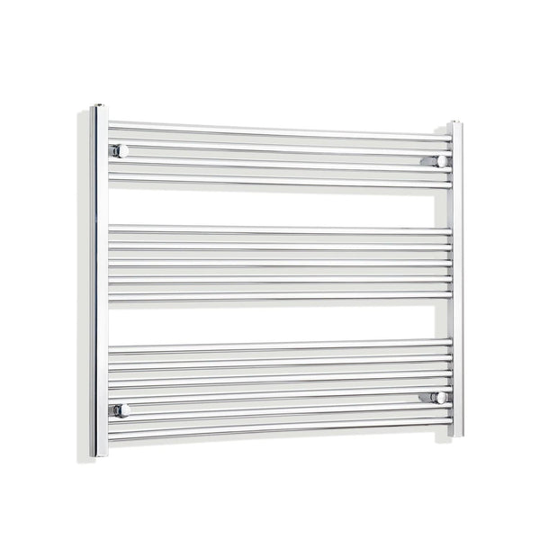 Without Valves 800 x 950 Heated Straight Towel Rail Radiator Chrome