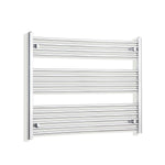 Without Valves 800 x 950 Heated Straight Towel Rail Radiator Chrome