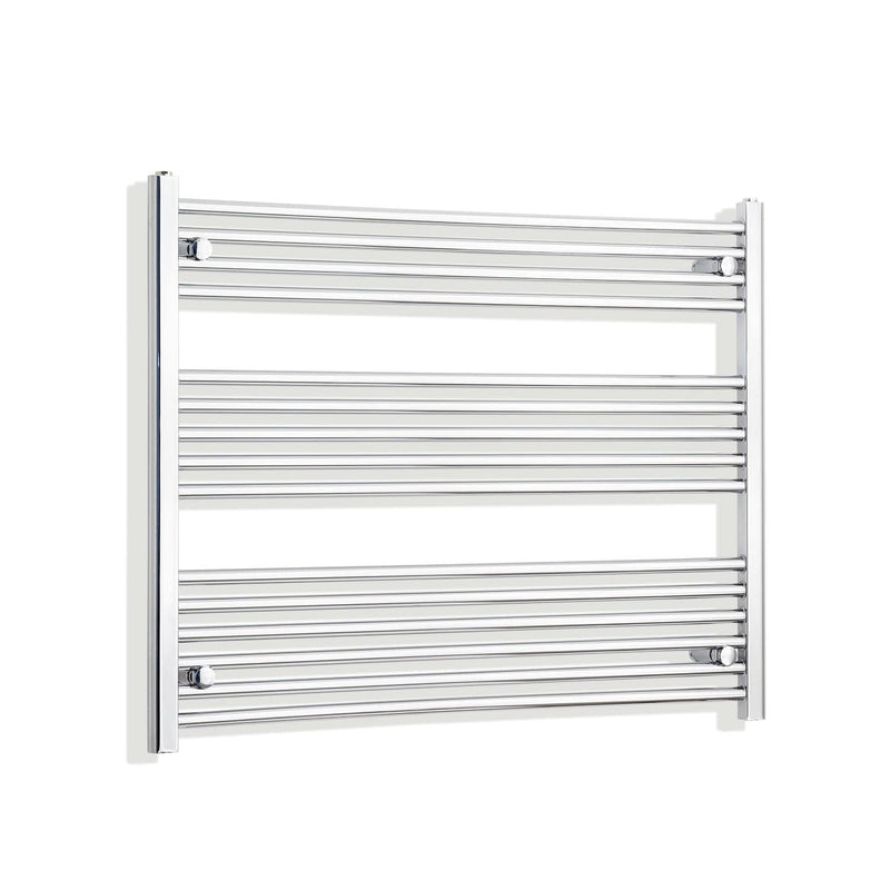 Without Valves 800 x 950 Heated Straight Towel Rail Radiator Chrome