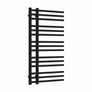 Without Valves 900 mm High x 500 mm Wide Difta Heated Towel Radiator Flat Black