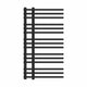 900 mm High x 500 mm Wide Difta Heated Towel Radiator Flat Black