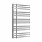 900 mm High x 500 mm Wide Difta Heated Towel Rail Radiator Flat Chrome