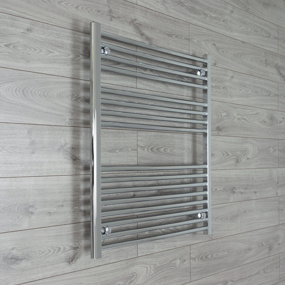 Without Valves 900 x 1000 Heated Straight Towel Rail Radiator Chrome