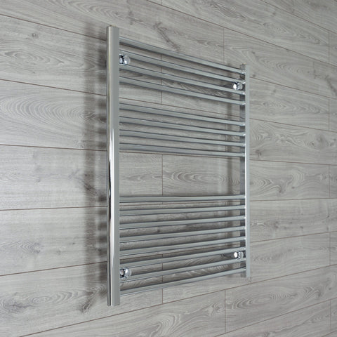 Without Valves 900 x 1000 Heated Straight Towel Rail Radiator Chrome