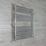 Without Valves 900 x 1000 Heated Straight Towel Rail Radiator Chrome