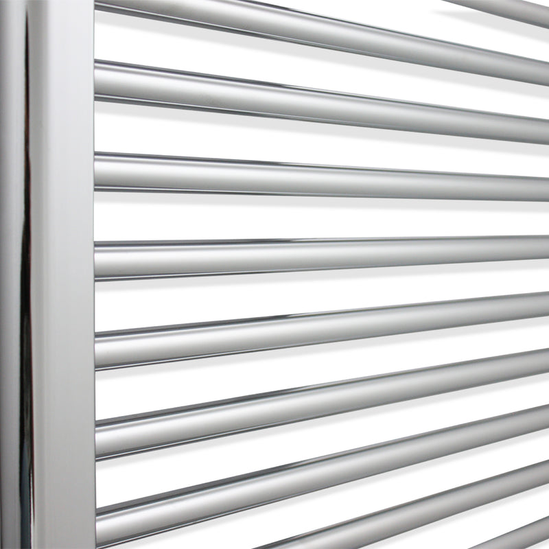 Heated Chrome Towel Warmer Rack Close Up Image