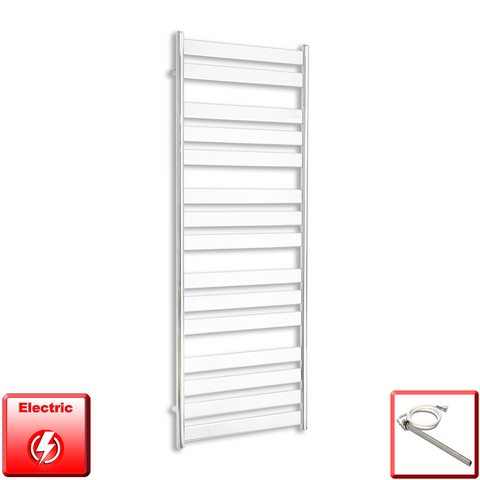 600mm Wide 1600mm High Pre-Filled Chrome Electric Towel Rail Radiator With Single Heat Element