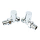 Chrome Straight Valve