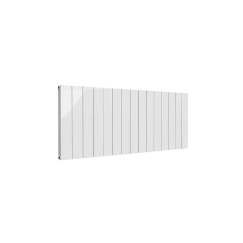 Reina Casina Aluminium Panel Horizontal Designer Radiators WHITE_DOUBLE_600X1420