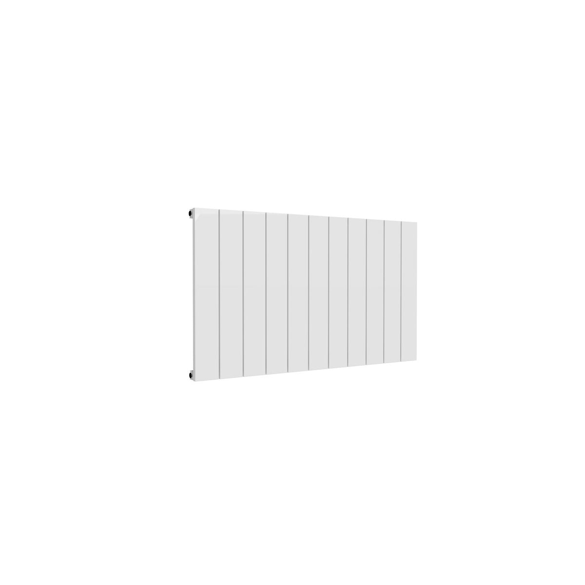 Reina Casina Aluminium Panel Horizontal Designer Radiators WHITE_SINGLE_600X1040