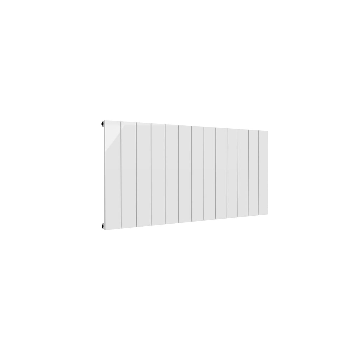 Reina Casina Aluminium Panel Horizontal Designer Radiators WHITE_SINGLE_600X1230
