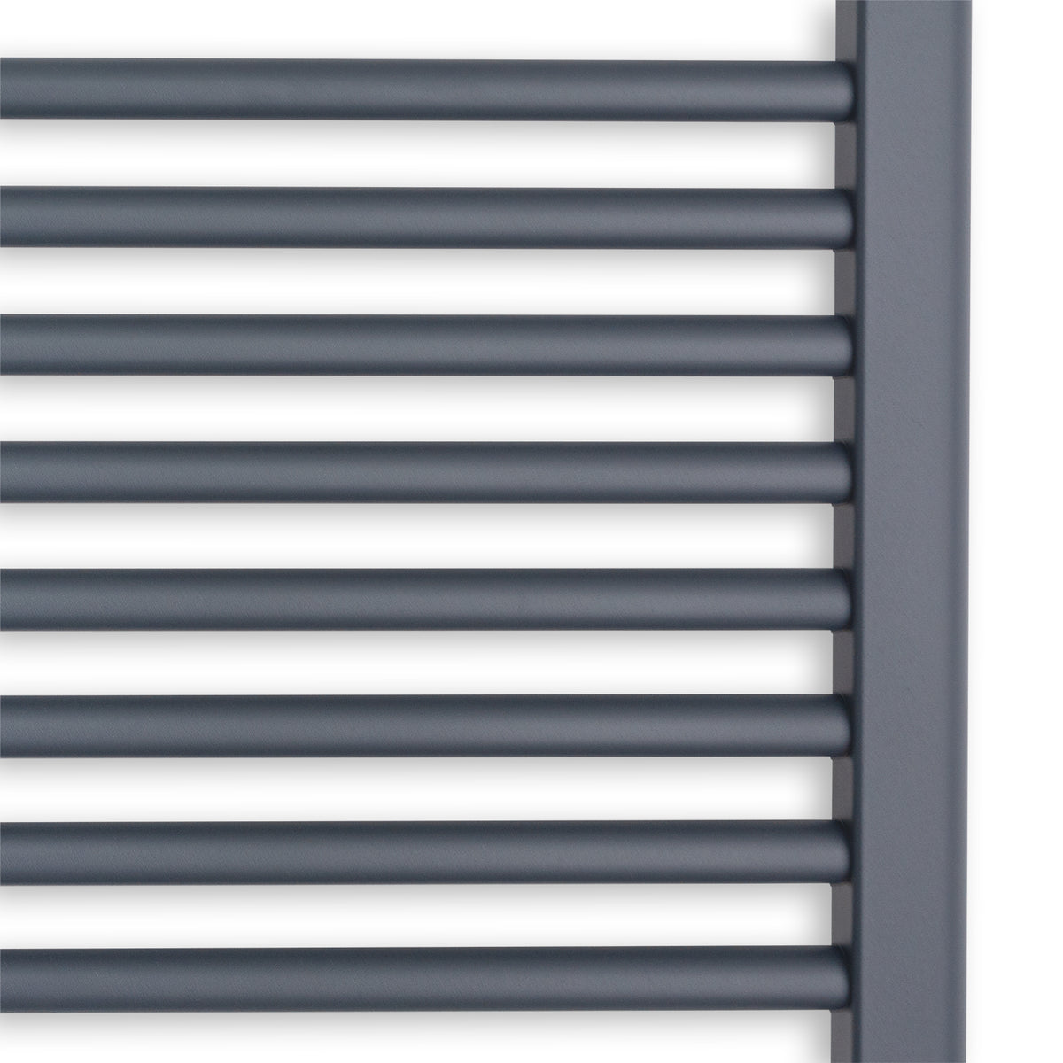 1000 x 500mm Wide Straight Anthracite Sand Grey Towel Rail general