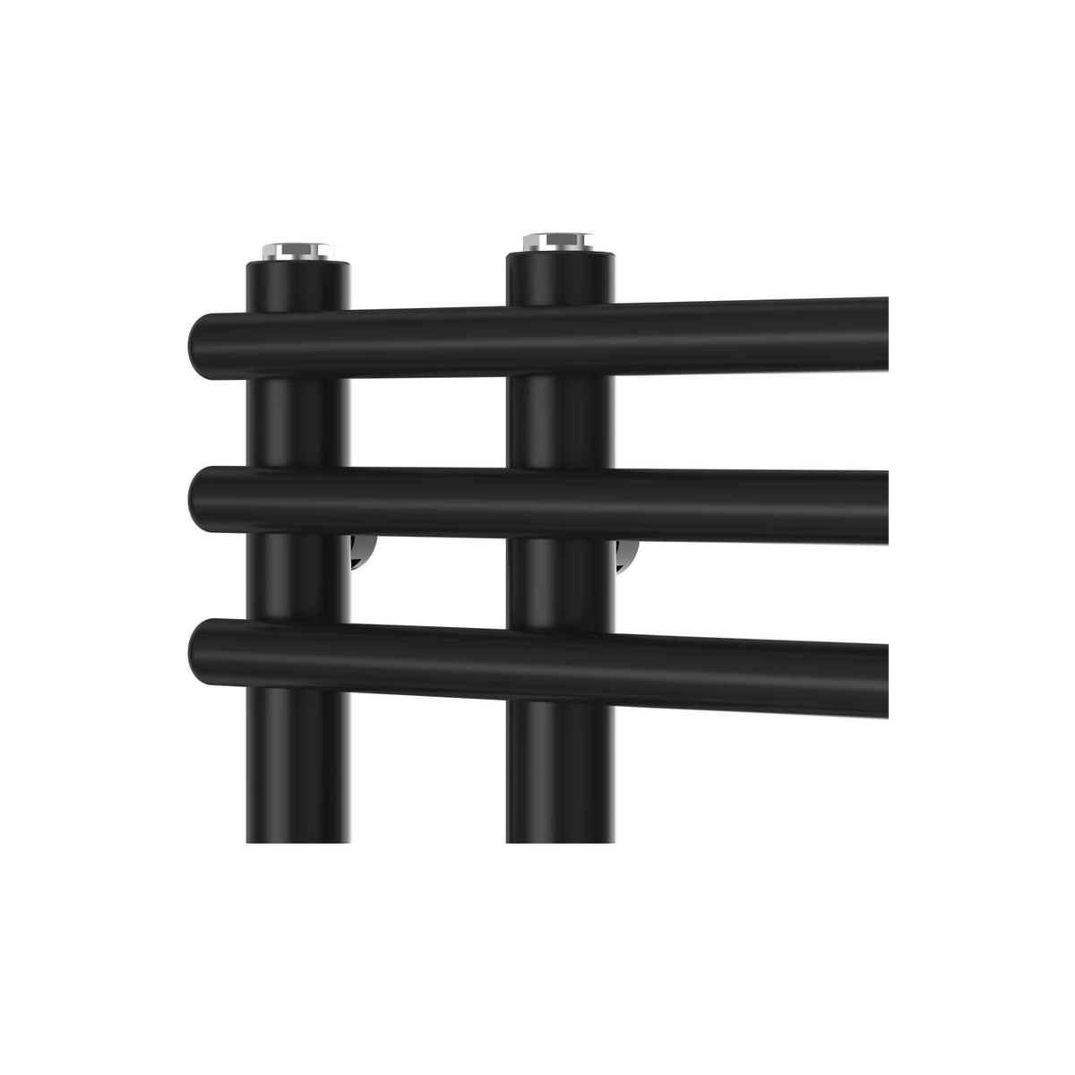 Difta Heated Towel Rail Radiator Flat Black detail
