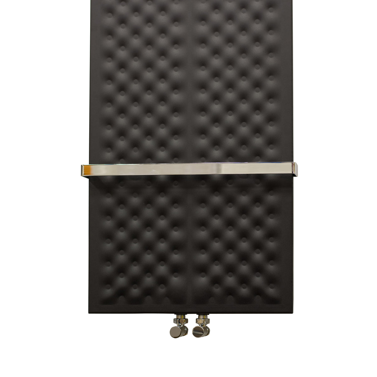 Designer Inno Style 1200 mm High x 450 mm Wide Heated Towel Rail Radiator Black - Elegant Radiators