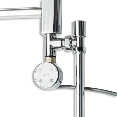 Moa thermostatic element dual fuel kit for towel rail in chrome