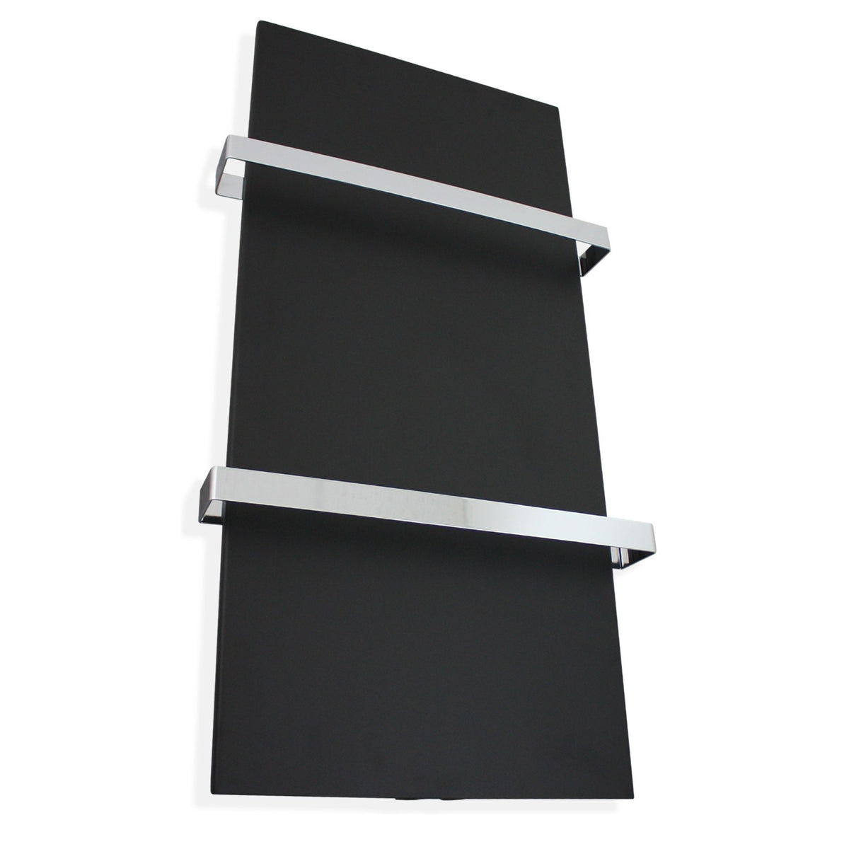Designer Plate Style 1500 mm High x 500 mm Wide Heated Towel Rail Radiator Black - Elegant Radiators