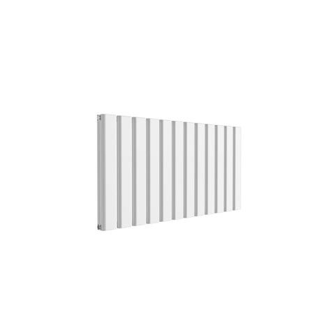 Reina Vicari Aluminium Panel Horizontal Designer Radiator WHITE_DOUBLE_600X1200